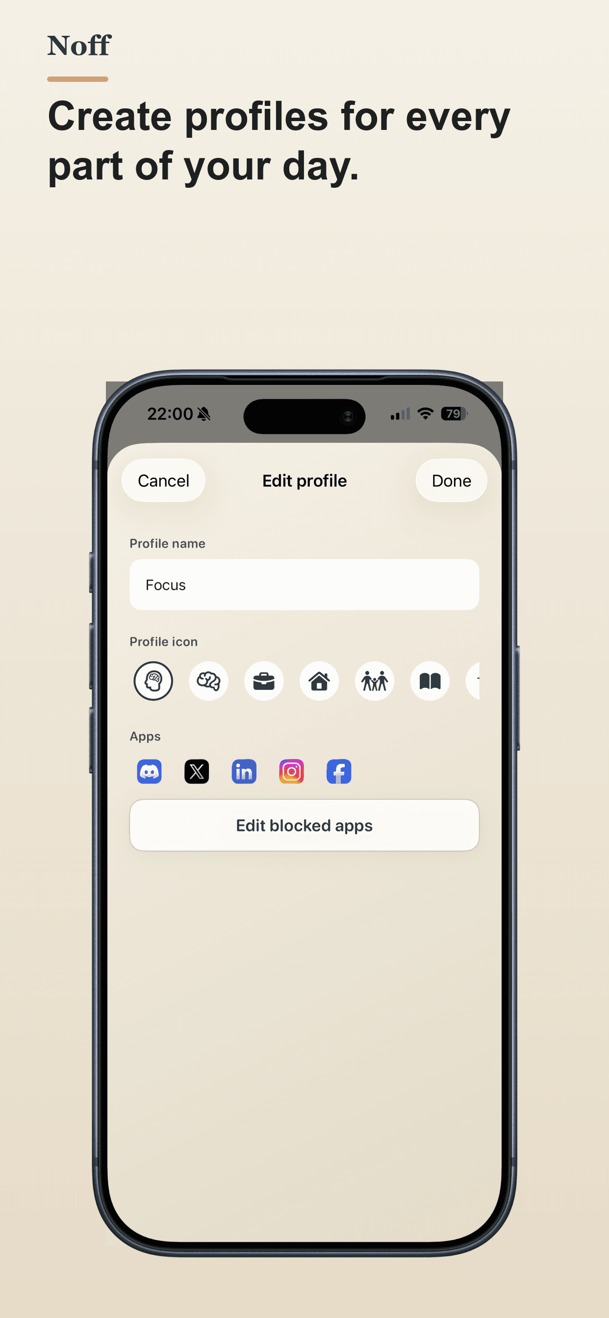 Focus profiles